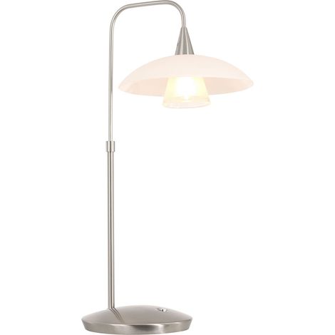 Steinhauer - lámpara de mesa - Tallerken - acero - vidrio metal - (1/4)