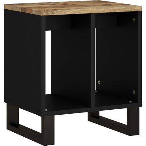 Table de chevet, Table d'appoint 40x31x46 cm Bois de manguier et d'ingénierie (1/5)