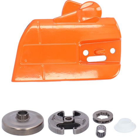 Kit de couvercle de pignon de chaîne et d'embrayage compatible avec les tronçonneuses Husqvarna 353, 351, 350, 346XP et 345.