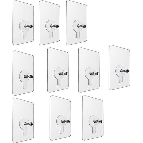 Lot de 10 vis adhésives sans trace, étanches, pour la fixation dans la cuisine. (1/5)