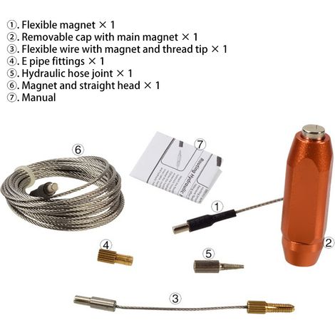 Outil de passage de câbles internes pour vélo, compatible avec les systèmes de changement de vitesse hydrauliques à cadre. Guide-câbles interne pour installation d'outils de passage de câbles internes (1/5)