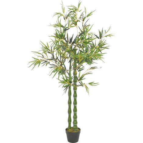 Pianta di Bambù Artificiale con Vaso Verde 160 cm vidaXL (1/2)