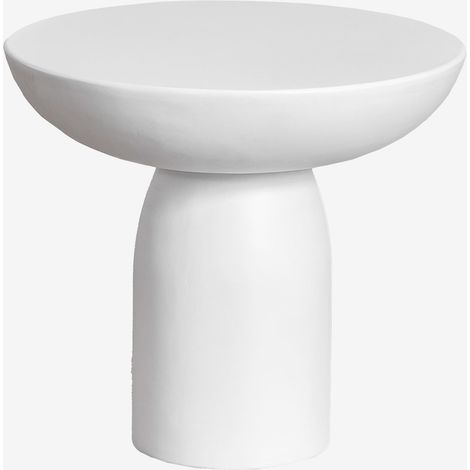 Mesa auxiliar redonda en cemento (Ø50 cm) Zenadia SKLUM