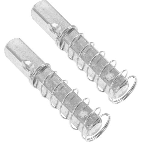 2 Pièces Barre de Porte de Remplacement de Serrure de Porte Acier Inoxydable Argenté Tige Carrée Mécanique Sécurité Renforcée pour Poignées et Boutons (1/5)
