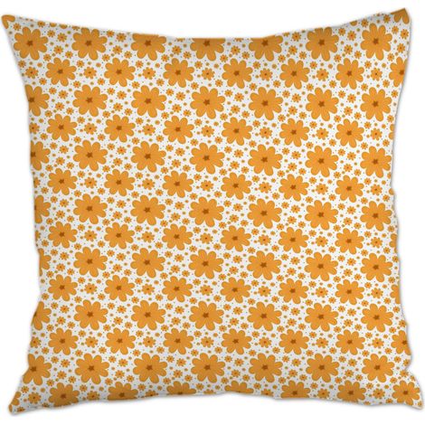 Housse de coussin carrée standard 45x45cm rustique pour mariage, anniversaire, naissance de bébé (1/5)