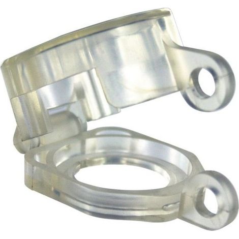 Bloque de botón diámetro 22 mm cuerpo de resina transparente