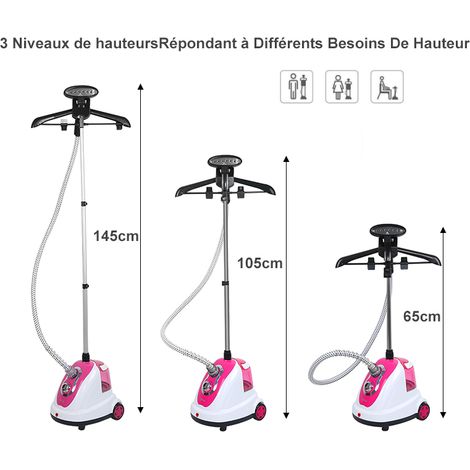 Sifree – Défroisseur vapeur vertical 1700W – Réservoir 1,7L – Débit vapeur 30g/min – Montée en température rapide 1 min