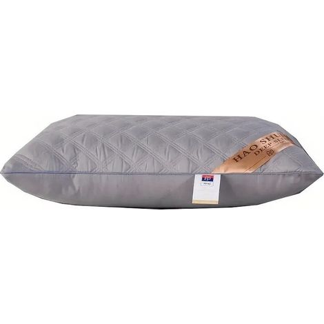Coussin moelleux, décoration confortable pour chambre d'amis, idéal pour les chambres et les hôtels, gris (1 pièce)-AquaForge (1/5)