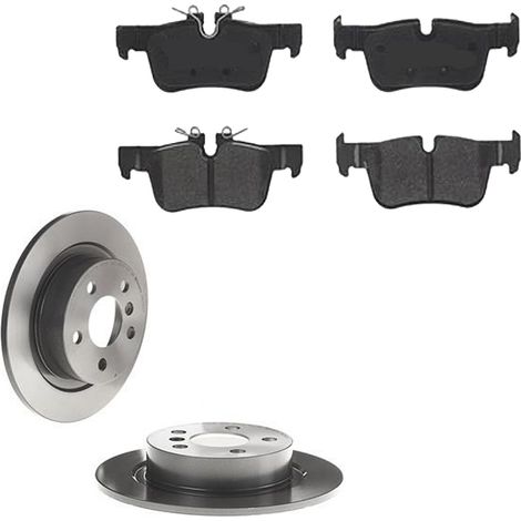 KIT FRENI POSTERIORI compatibile con MINI CLUBMAN (F54) - DISCHI + PASTIGLIE OEM: P 06 094 / 18458 , 18457 , 18724 , 18453 /SOSTITUZIONE DIRETTA/BASSA POLVERE/SILENZIOSO (1/5)