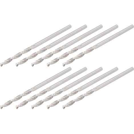 10 forets hélicoïdaux à queue droite de petit diamètre, pour machines-outils et quincaillerie de perçage, 1,75 mm (1/5)
