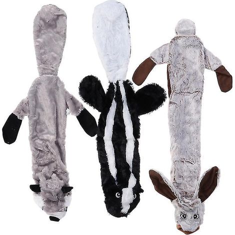Lot de 3 peluches pour animaux de compagnie (1/3)