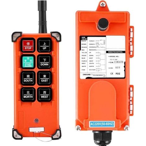 Contrôle de Grue 220V Télécommande Sans Fil F21E1B Commande Radio de Palan pour Levage, Guindeau, Treuil (1/4)