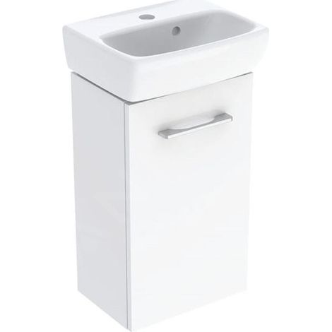 Geberit Selnova Square - Meuble avec lave-mains, 36 x 65 x 25 cm, 1 porte, G/D, blanc brillant 502.742.00.1 (1/2)