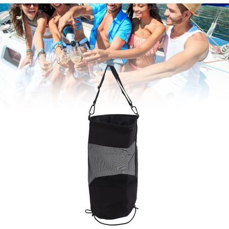 Sac poubelle bateau cylindrique grande capacité imperméable et pliable avec sac barbecue ABS kit 61cm et 162g pour camping voiture yacht (1/5)