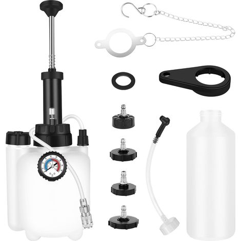 3L Vidange Liquide de Frein Manuel, Kit Purge Universel Purgeur Frein, Manuel Adaptateur E20 -