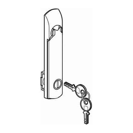 BTI91860S Maniglia girevole con chiavi per armadi LDX400, MDX, e HDX