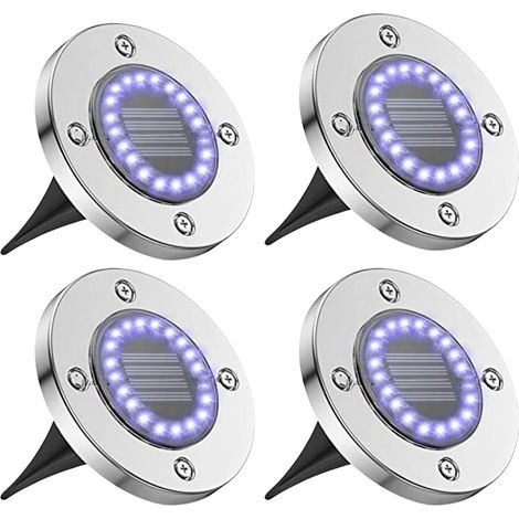 Lampes solaires de sol étanches pour extérieur, avec 20 LED, éclairage paysager pour jardin, pelouse, allée, sans fil, puissante lumière solaire-AquaForge