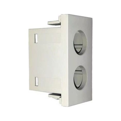 Televes – Cover bianca MATIX GO per presa coassiale TV a 2 fori - 529228