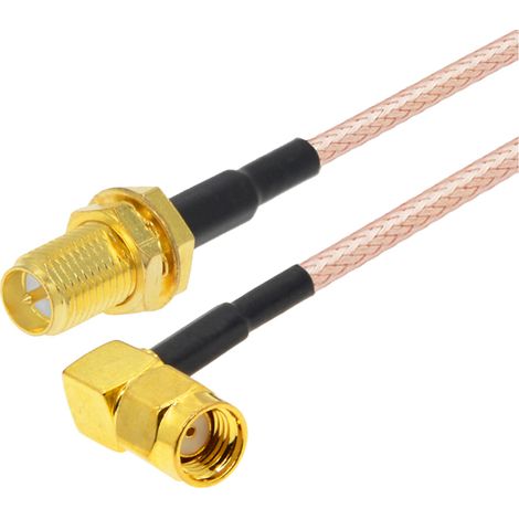 Cavo di collegamento SMA-RP con connettore/spina RA RG316, 5 m