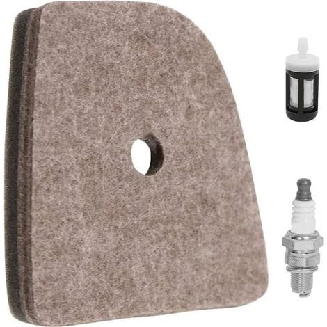 4149 120 1800 Filtre à air pour STIHL KM130 KM130R FS94 FS94C FS94RCHL91C HL92C HL94C HL92 HL94 HL91 HL91KC HL92KC HL94C HL94KC débroussailleuses avec Filtre à Carburant et Bougie d'allumage (1/5)