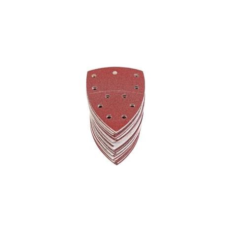 Lot de 60 feuilles abrasives triangulaires 105x152mm – Assortiment de grains P40/60/80/120/180/240 – Fixation rapide pour ponceuses mouse delta (1/4)