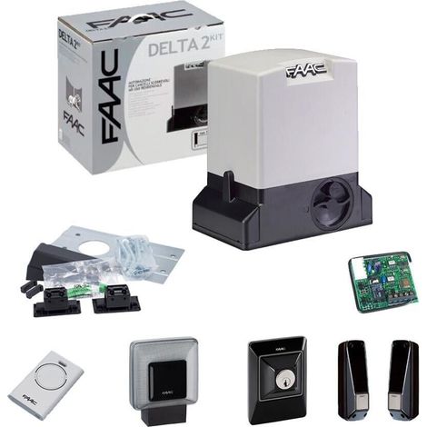 KIT FAAC DELTA 2 740 MOTORE PER CANCELLO SCORREVOLE AUTOMAZIONE 500kg 230V (1/3)