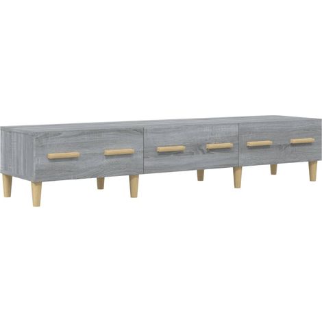 Mobile TV Grigio Sonoma 150x34,5x30 cm in Legno Multistrato vidaXL (1/5)