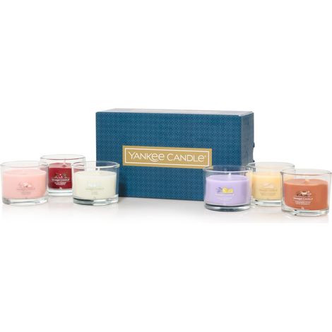 Coffret cadeau de bougies parfumées  Bougies votives en verre  Mélange de cires de soja  6 unités  Cadeaux pour femmes (1/5)