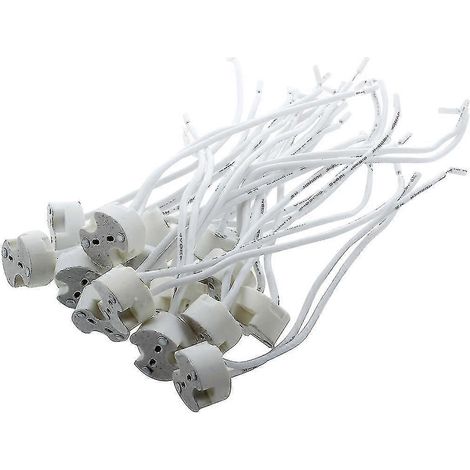 15 Stück weiße Mr16 Gu5.3 Keramik-Sockel-LED-Lampenfassung (1/4)