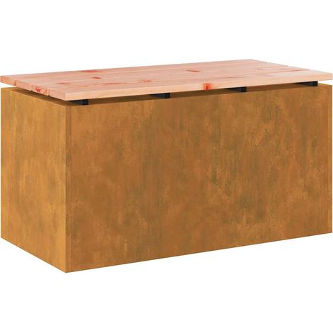 Banc de jardin,Banquette de jardin,Chaise Rouillé 80 x 40 x 43 cm CFW66635 (1/5)