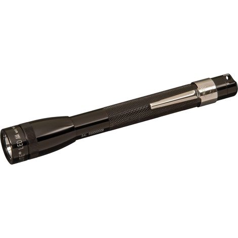 Compact Maglite SP32 Super Mini LED Flashlight – IPX7 Waterproof, 100 Lumens, Includes 2 AAA Batteries, 12.7 cm, Black