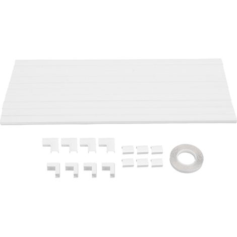 Cache-câbles, couvre-fils, Kit de gestion des câbles muraux, 15mm x 9mm, pour 1-2 câbles réseau ou 2-3 fils de cuivre (1/5)
