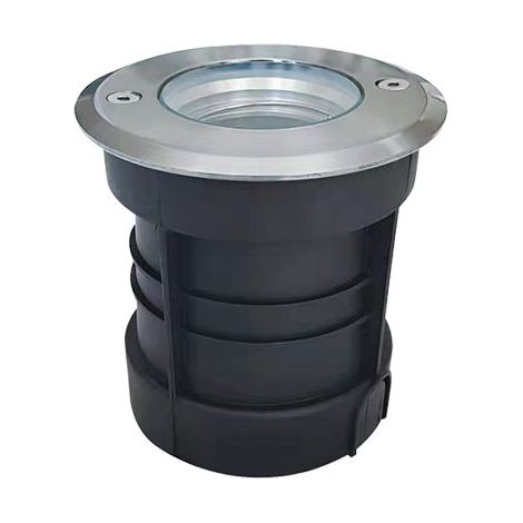 Spot Encastrable Extérieur de Sol Rond D100 IP65 pour Ampoule LED GU10 Inox ZAMBELIS (1/5)