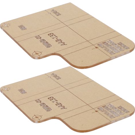 Modèle en papier pour pochette à clés en cuir faite main, gabarit de découpe laser pour acrylique. (1/5)