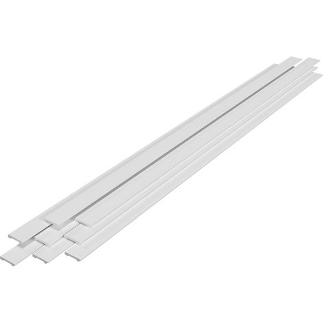 Set di 32 battiscopa 195 x 7 cm bianchi 030009799