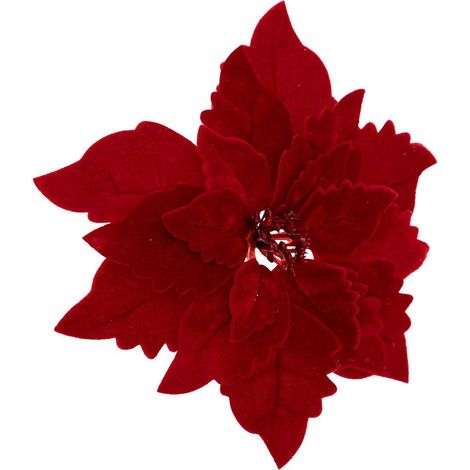 Sujet Weihnachtsstern Samt D.24cm rot - Feeric lights & christmas