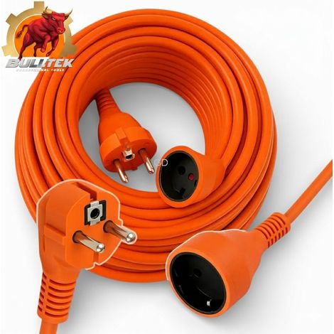Prolunga da giardino BullTek arancione, 20 m, cavo spesso 3x2,5 mm². (1/5)