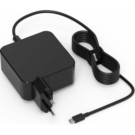 65W USB C Chargeur Type C Alimentation Adaptateur pour MacBook Pro/Air. Lenovo Thinkpad.HP Chromebook.ASUS. Acer.Huawei Matebook. Xiaomi Air.Samsung Chromebook Plus. Tablettes Cordon d'alimentation.DO (1/5)