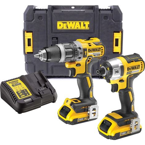Dewalt DCK266D2T 18v Brushless DCD796 Combi Drill DCF887 Impact Driver 2 x 2.0ah (1/4)