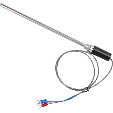 M12-Thermoelement-Sonde PT100 Edelstahl-Temperatursensor 200 mm 0–400 °C 1 m (1/5)