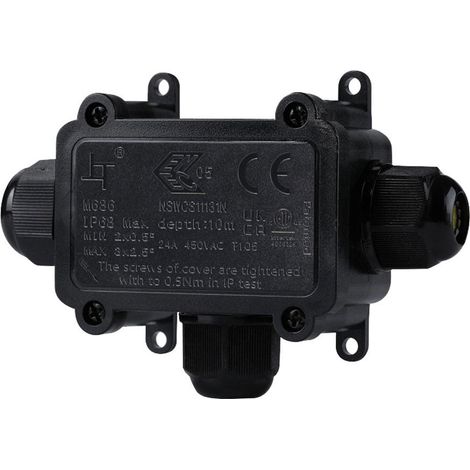 Wasserdichte Abzweigdose in T-Form - IP68 - 0,5 - 2,5mm²