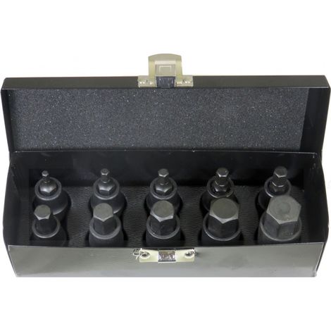 20775 - Coffret de douilles HEX 1/2" - 10 pièces (1/2)