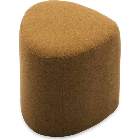 sweeek - Hocker in Kieselsteinform mit Stoffbezug