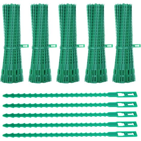 500 Pack Plant Ties, 17cm Adjustable Garden Ties, Plastic Ties for Flexible Garden, Garden Cable Tomato Ties for Plant Support