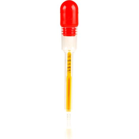 HEYNER® Batteriesäureprüfer – Made in Germany, Dichtemessung 1.10–1.30 g/ml, temperaturkompensiertes Kunststoff-Aräometer, 14 ml Füllvolumen (1/2)