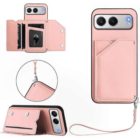Étui téléphone Nord 4 avec béquille, porte-cartes et dragonne - Coque silicone douce au toucher, finition satinée, protection légère et pratique. (1/5)