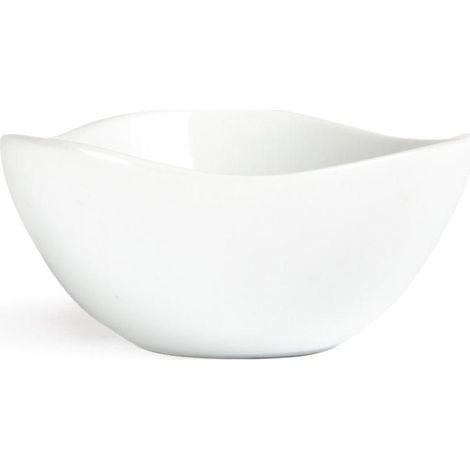 Bols forme ondulée blancs Olympia 105(Ø)mm - Lot de 12 (1/2)
