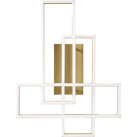 Plafoniera LED Dyana P 60W 1900lm 3000K in Alluminio Oro Spazzolato, Dimmerabile a Taglio di Fase, Luce Diretta - Gealuce (1/3)