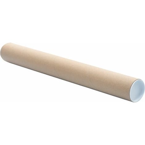 10 tubes d'expédition/enveloppes d'expédition ronds, 76 x 1100 mm, bruns, avec couvercles, format A1 A0 (1/3)