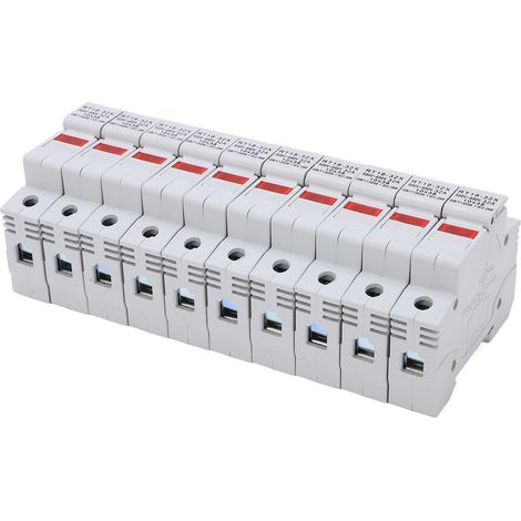 Miniatur-DIN-Schienen-Sicherungshalter RT18-32X mit LED-Anzeige, 32-A-Sockel, 500–690 V, 1-poliges elektrisches Zubehör (1/5)